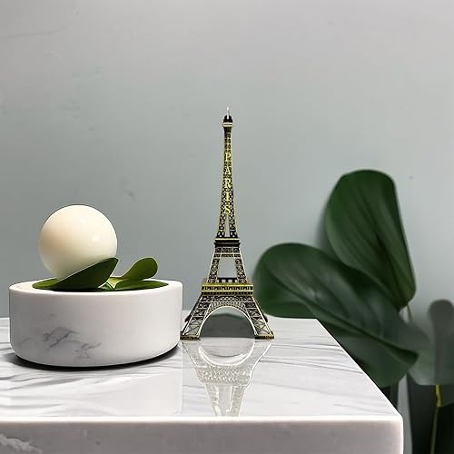 Miniatura 3 de IUXROBU Estatua de pirámide de recuerdo egipcio, figura de edificio de metal, modelo coleccionable, escultura, decoración de sala de estar, estante