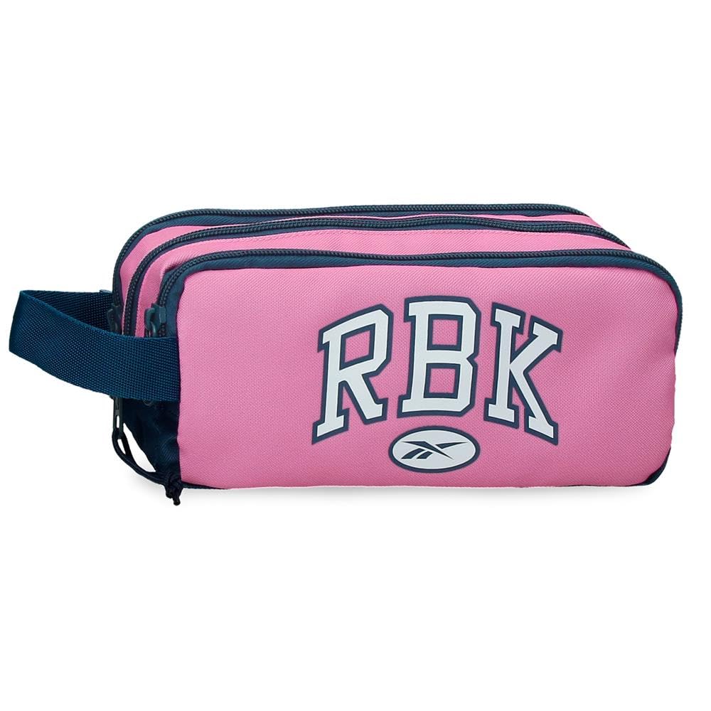 Reebok Chicago Estuche Triple Pink 22x10x9 cm Polyester 1,98L by Joumma Bags