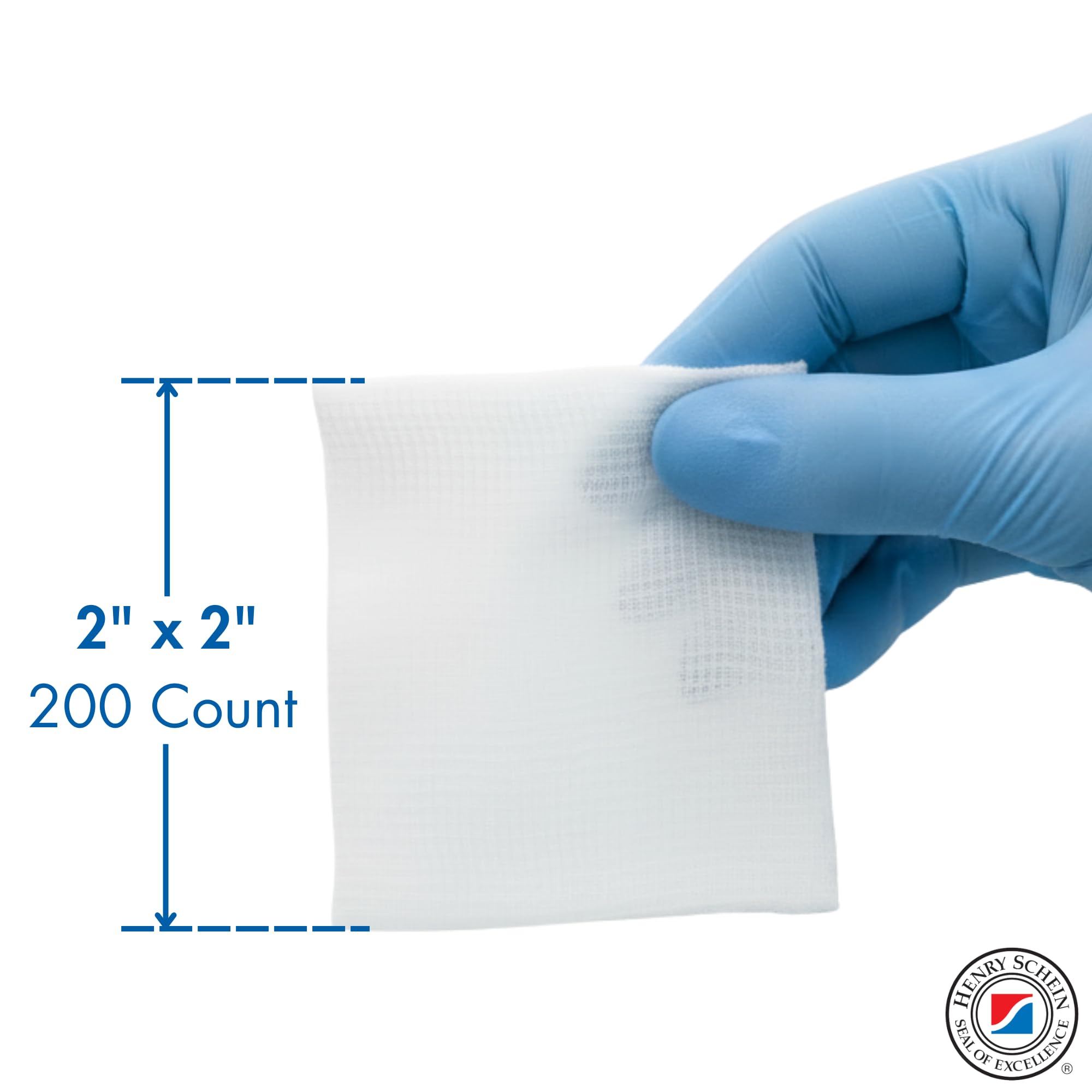 Essentials 2" x 2" Non-Woven Sponges, 4-Ply, Non-Sterile, Low-Lint, 200 Ct — Amazon image 3