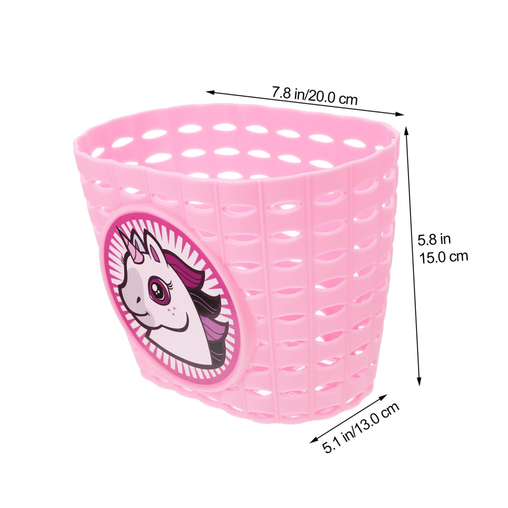 Toddmomy Scooter Basket Cute Bike Storage Container with Cartoon Design Easy to Attach Front Handlebar Accessory for Boys and Lightweight and Adorable Decoration