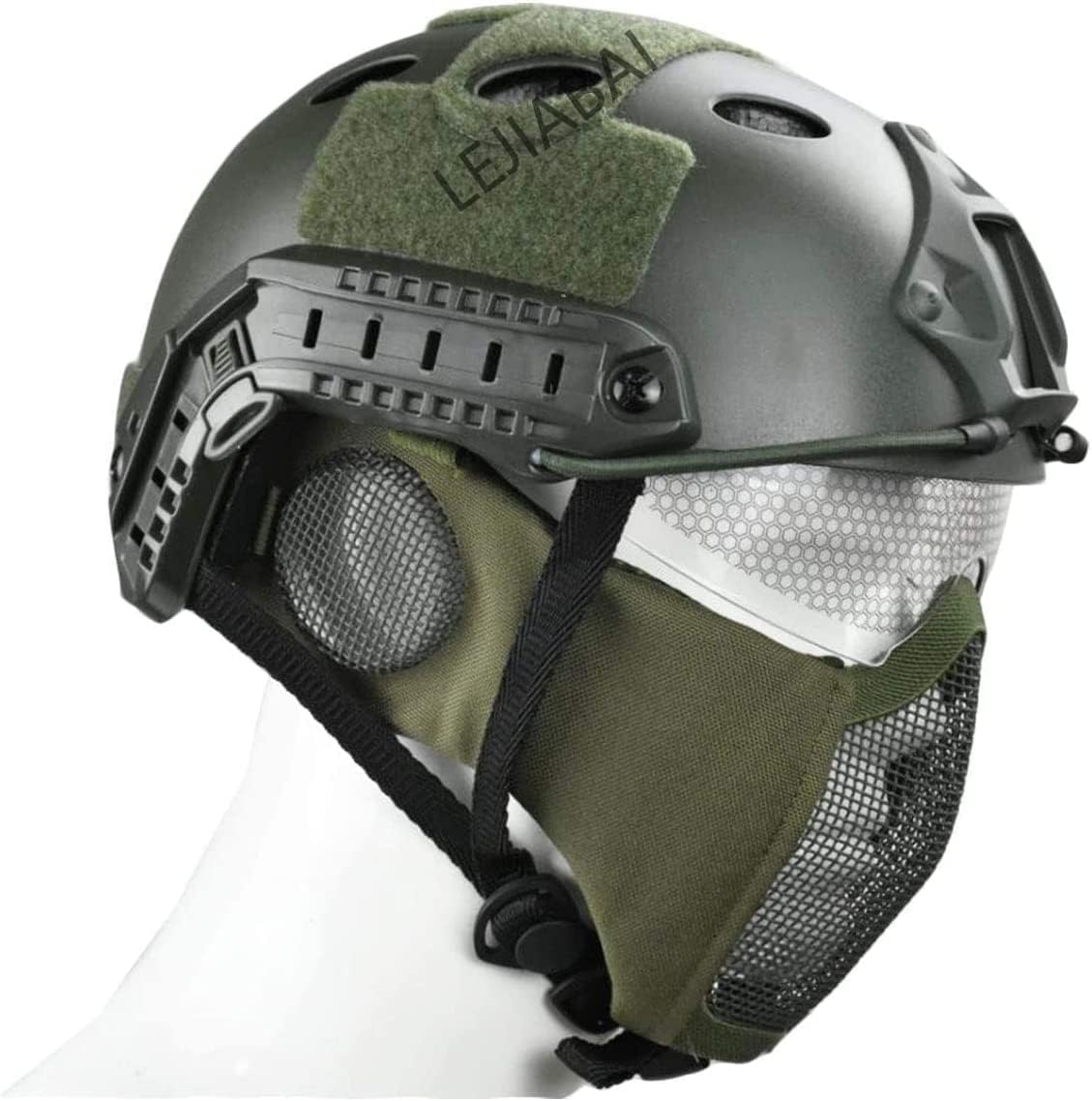 PJ Tactical Fast Helmet and Airsoft Mask Skull Full Mask ，Tactical Vest Outdoor Ultra-Light Breathable Training Vest Kit