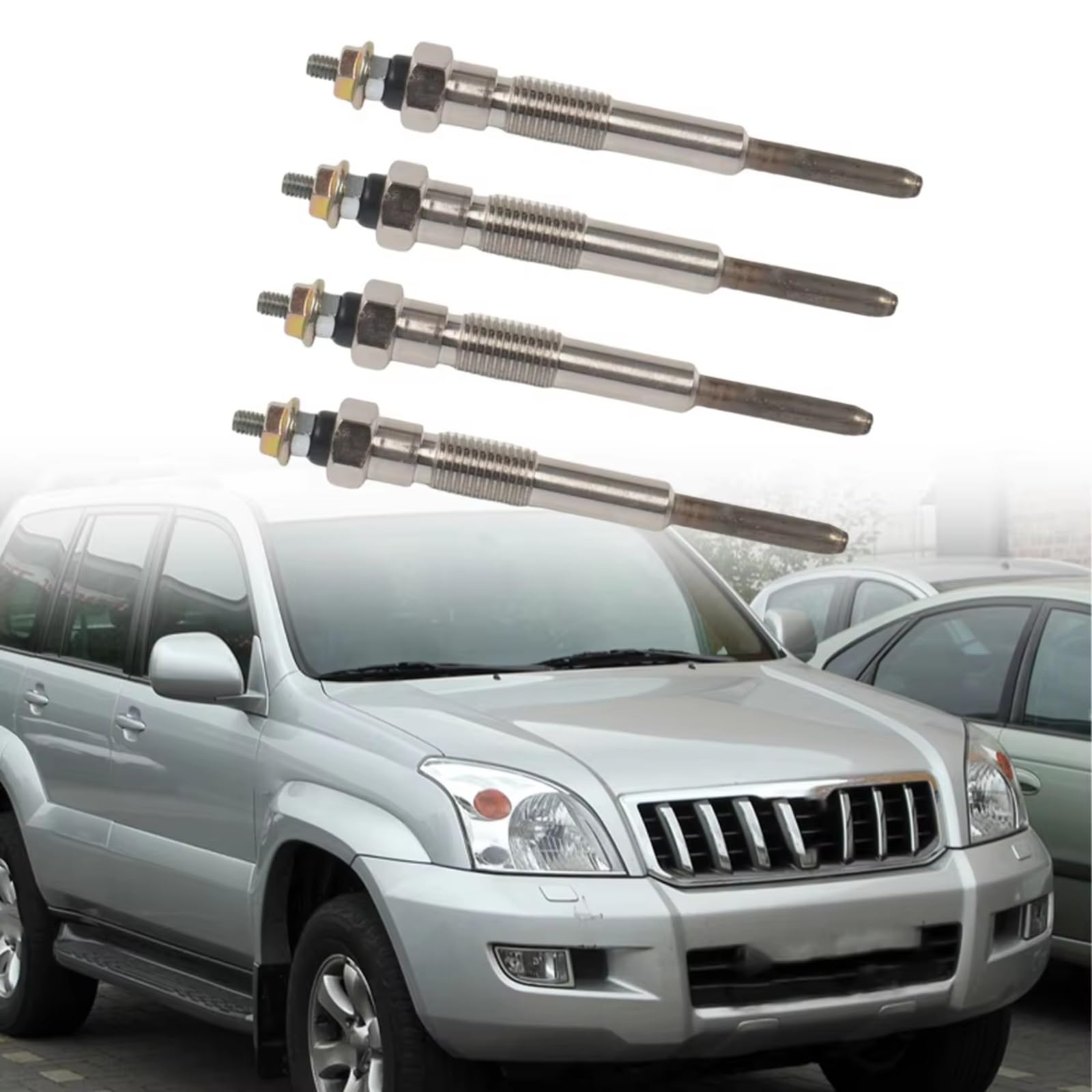 Auto di Candeletta 1985067020 Compatibile Con Toyota Per Granvia KCH10 1KZ-TE 1995 1996 1997 1998 1999 2000 2001 2002 Set Candele Preriscaldamento Automatico