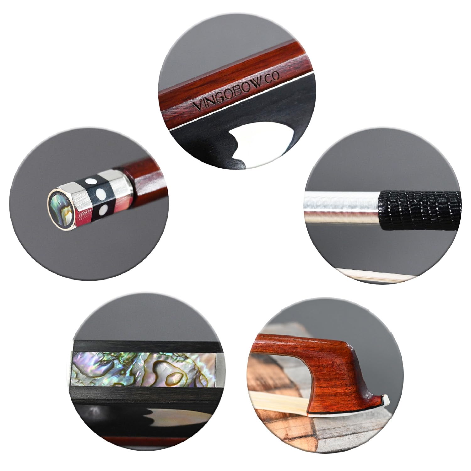 Amazon.com: Pernambuco Stick Violin Bow 4/4 Size VINGOBOW 430V