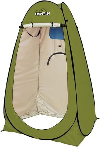 Tienda de campaña de ducha de privacidad  Tienda de campaña con cambiador desplegable para camping, ducha, inodoro, tienda de campaña portátil para