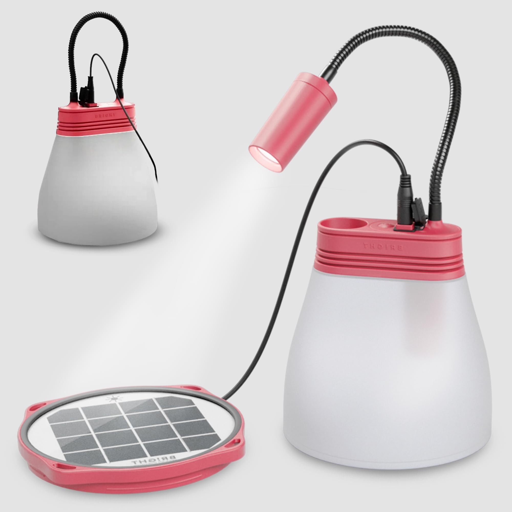 BRIGHT SunBell 80 – lampada solare da esterno, 2200 mAh, ricaricabile via USB e solare, resistente alle intemperie, ideale per esterni ed emergenze