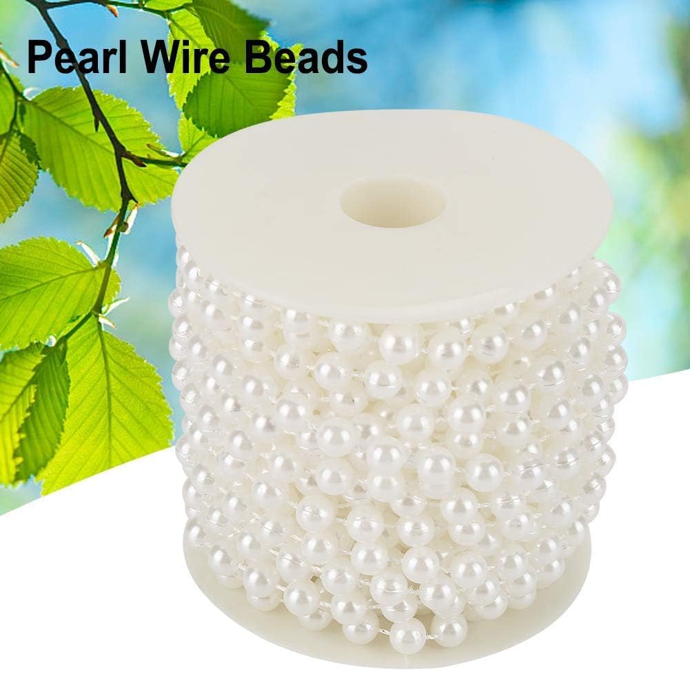 Set di Collana di Perle Decorative,10m Perle Artificiali Stringa Tenda Appendere Ghirlanda di Perline di Perle Finte da 8 mm Perline di Perline per Feste perline decorative per l'artigianato di perle