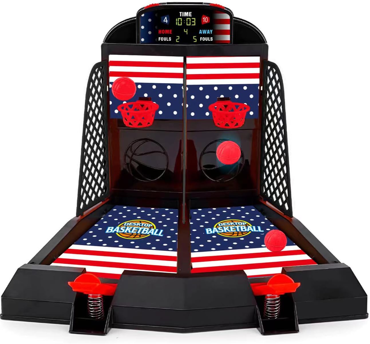 GOODLYSPORTS 4th of July Toys & Games, Table Top Games, Stress-Reducing Desk Games, Basketball Hoop for Kids, Desk Toys for Office for Adults, Girls Boys Basketball Gifts