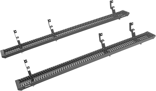 Miniatura 1 de N-Fab - Escalones para Ford Transit Van  Longitud de la cabina, aluminio inoxidable y negro texturizado, GFF19TV-TX  Compatible con Ford Transit Van