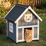 Construction robuste et conception résistante aux intempéries. Bois stable et de haute qualité pour une utilisation durable. Surface étanche et résistante aux intempéries, grise et blanche. Toit en briques pour une protection optimale