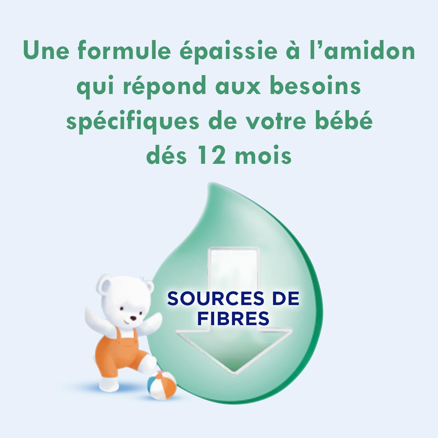 Laboratoire Gallia - Galliagest Croissance 3ème âge - Lait en Poudre pour Bébé - Dès 12 Mois - 78 Biberons - Lot de 3x900g