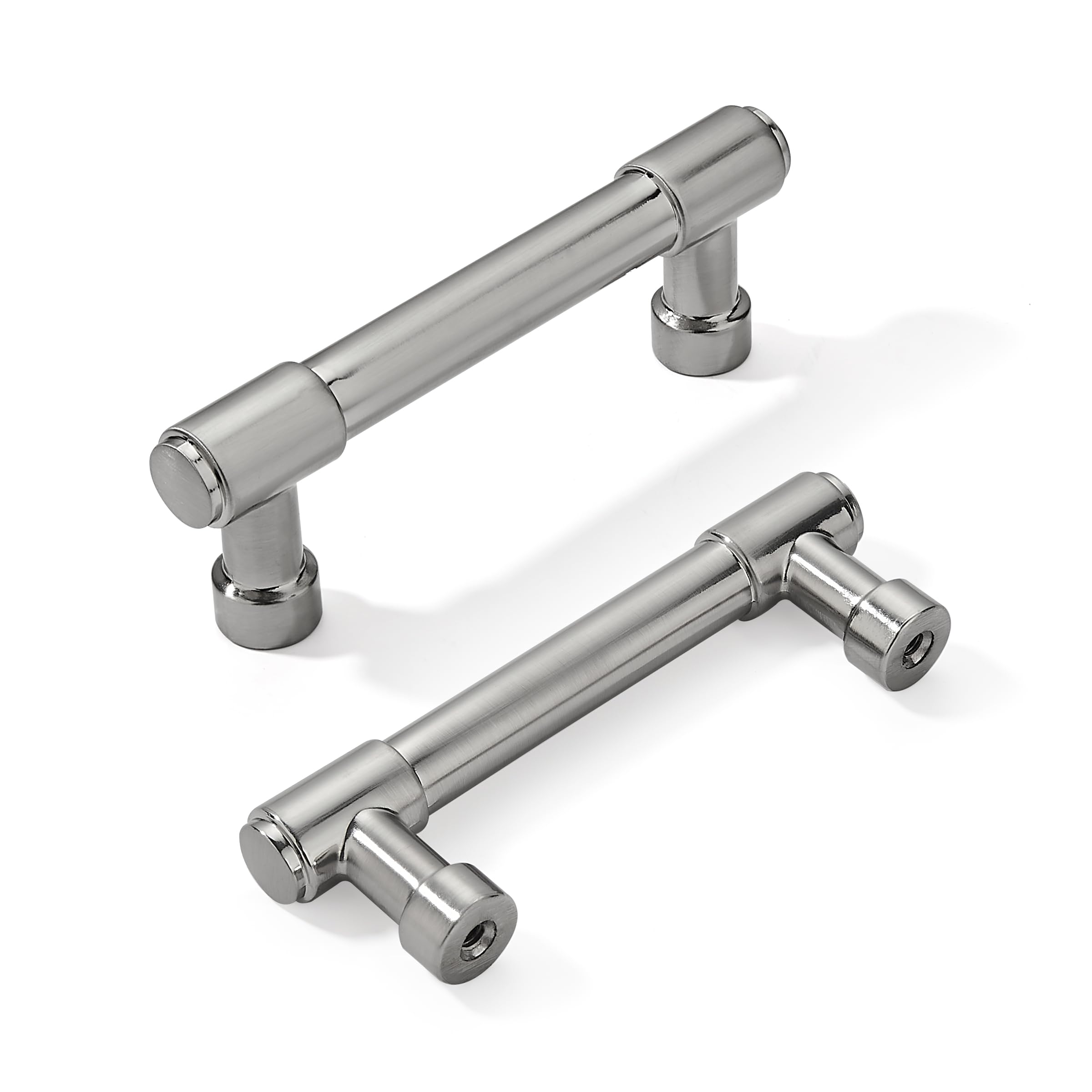 KHTUMEWARE-3 Brushed Nickel Cabinet Pulls CTC 3 in (76 mm) 10-Pack