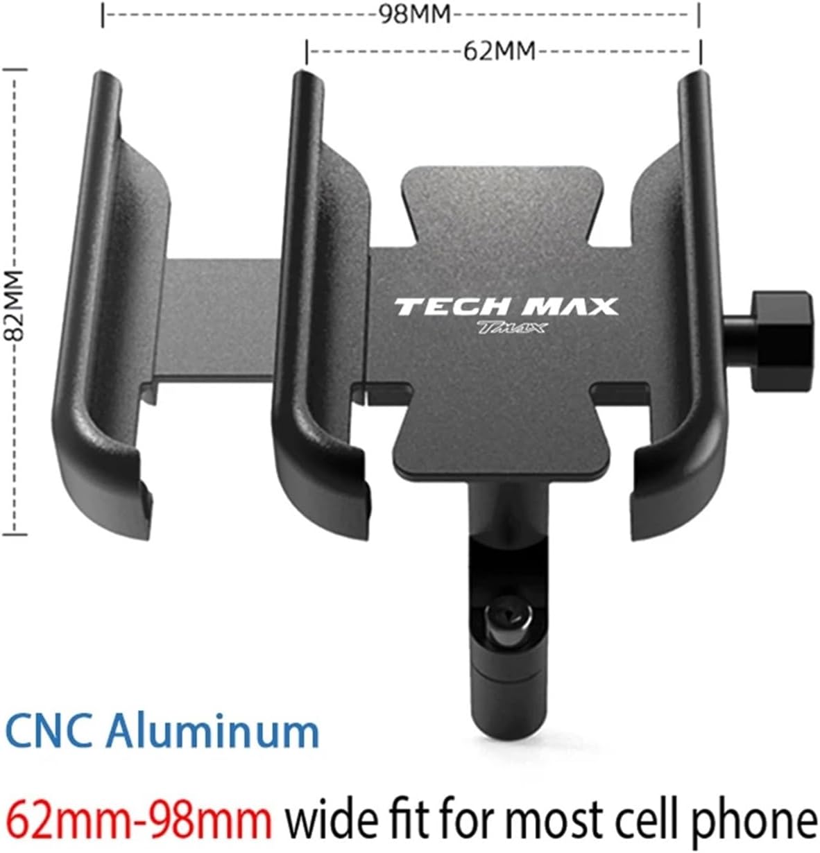 for TMAX560 TECH MAX ABS T-MAX Motorcycle Accessories Handlebar Mobile Phone Holder GPS Stand Bracket(Black)