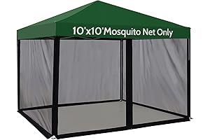 Mosquito Net for 10x10 Canopy Tent, Mosquito Netting Replacement