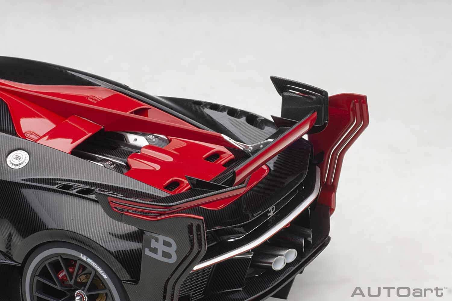 Buy Bugatti Vision Gran Turismo 16 Italian Red And Black Carbon 1 18 Model Car By Autoart 709 Online In Hong Kong B07zmppbql
