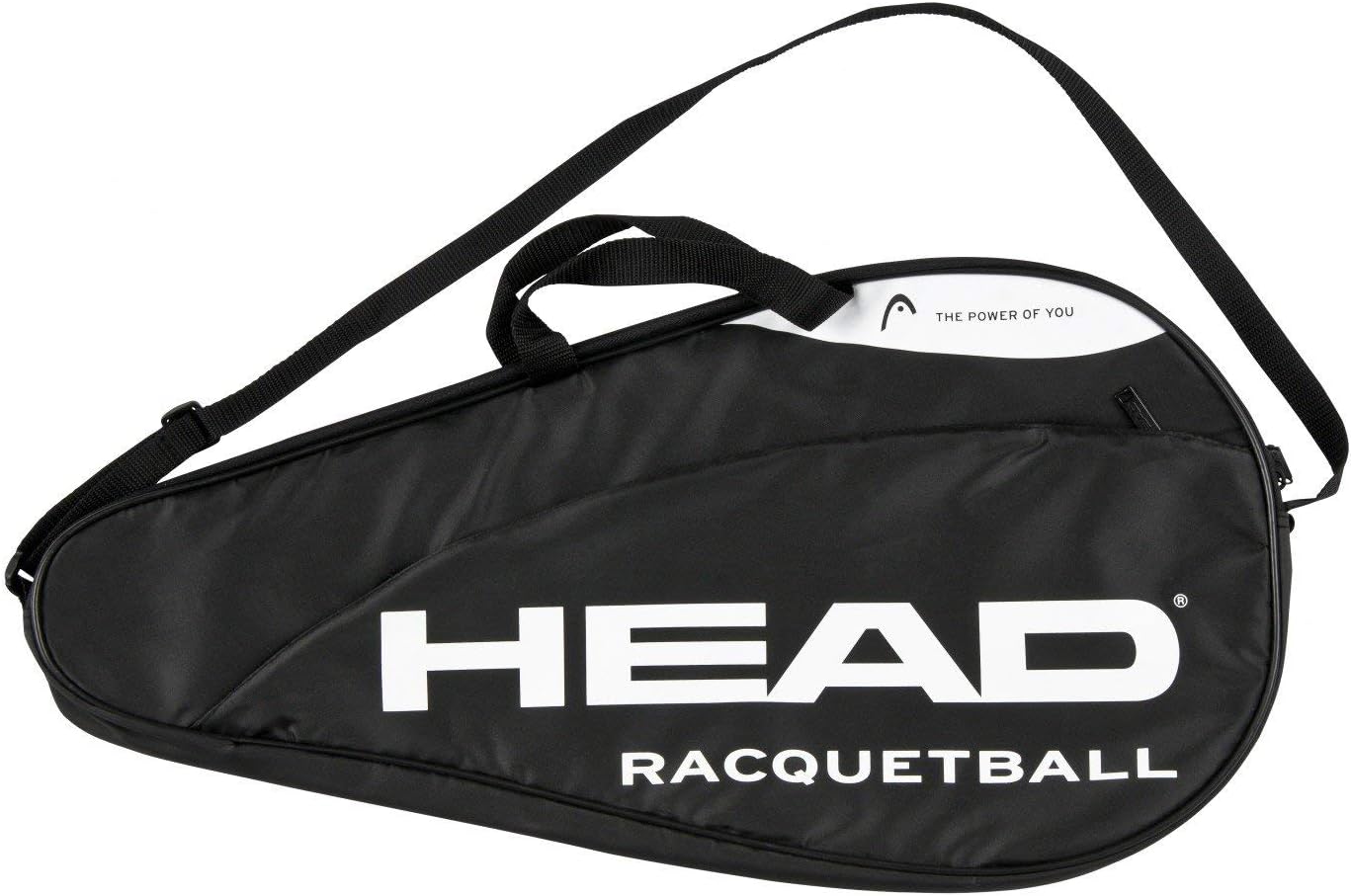 HEAD Racquetball Deluxe Coverbag - Racket Carrying Bag with Accessory Compartment & Adjustable Shoulder Strap, Black