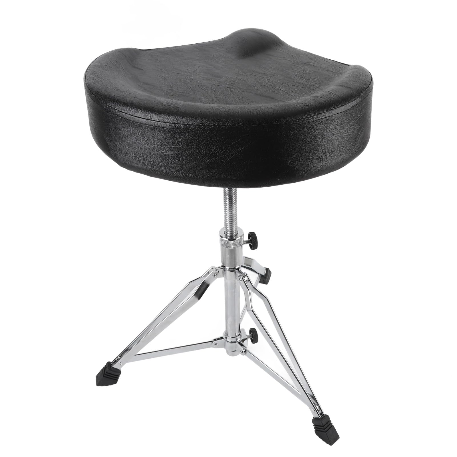 VGEBY Trono di percussioni regolabile in altezza con supporto per piedi solido Sgabello per percussioni antiscivolo per appassionati di batteria