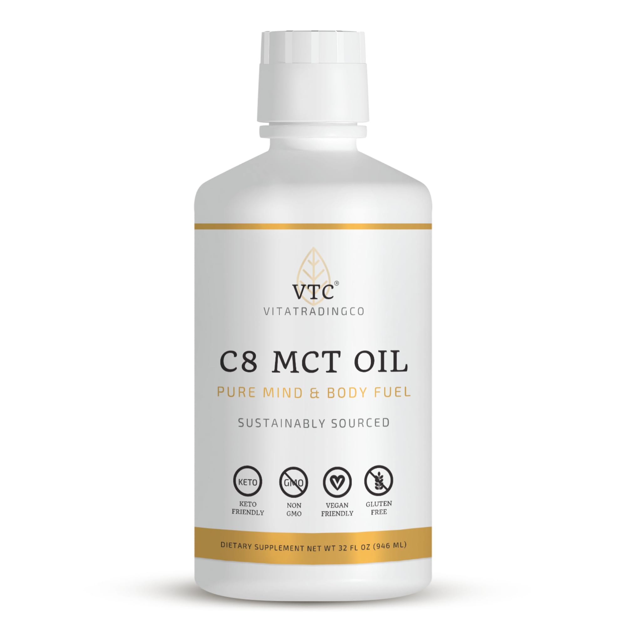 Amazon.com: VTC VitaTradingCo. 100% Pure C8 MCT Oil | 3X Distilled