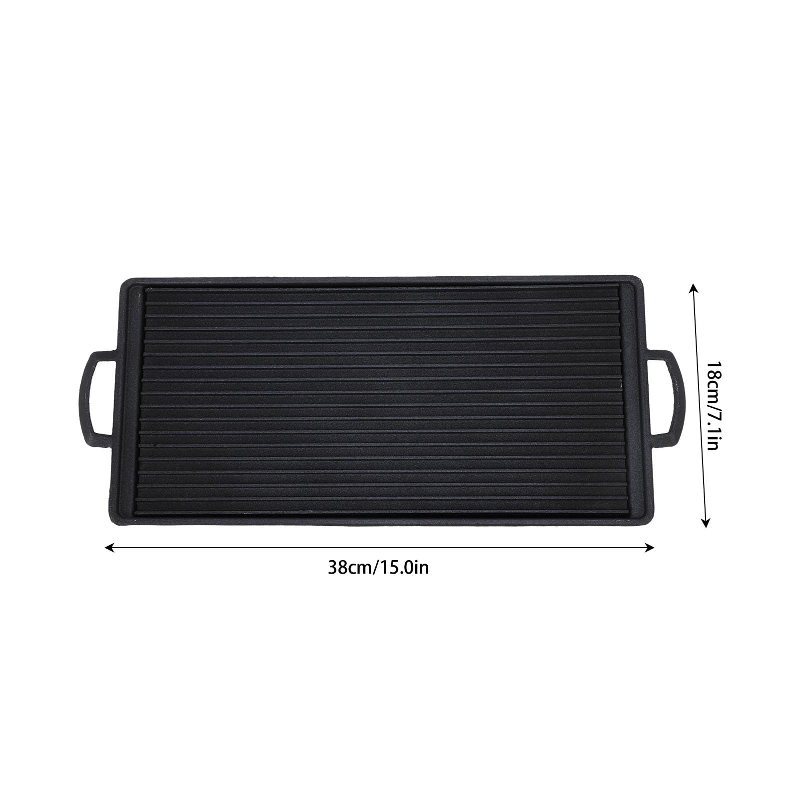 SEAFRONT Mini Barbecue Grill, Alliage D'Aluminium (38x18cm / 15.0x7.1in)