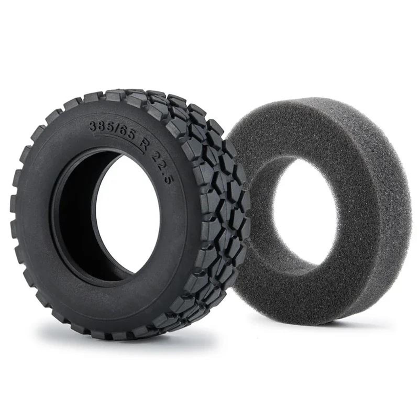 RC Neumáticos Rueda Compatible con Tamiya Neumáticos De Goma para Ruedas, Neumáticos De 84x30mm para Cubos De Llanta De Rueda 1/14, Remolque De Tractor De Control Remoto, Remolque De Carga