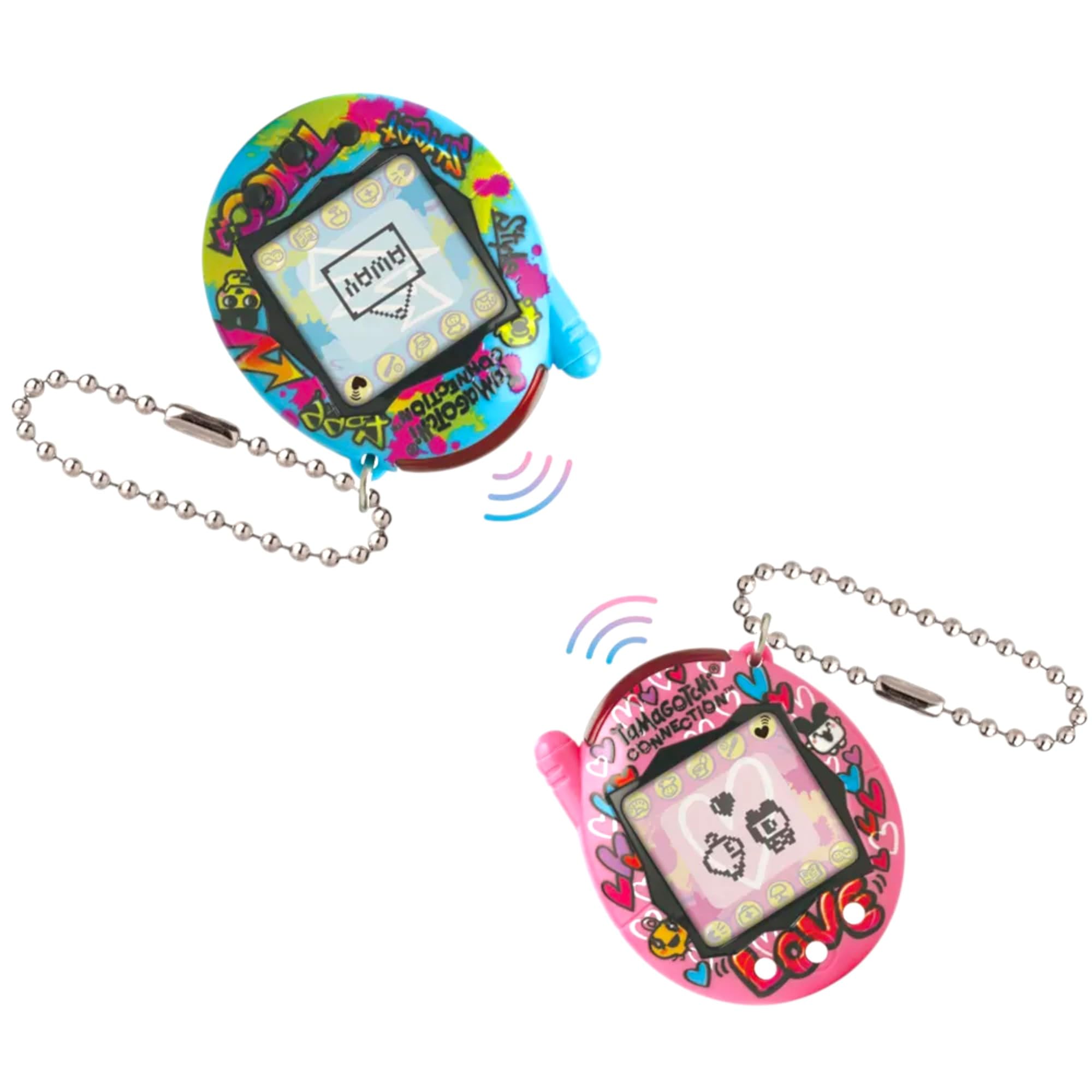 TAMAGOTCHI CONNECTION TRUE FRIENDS - BLUE GRAFFITTI & PINK GRAFFITTI