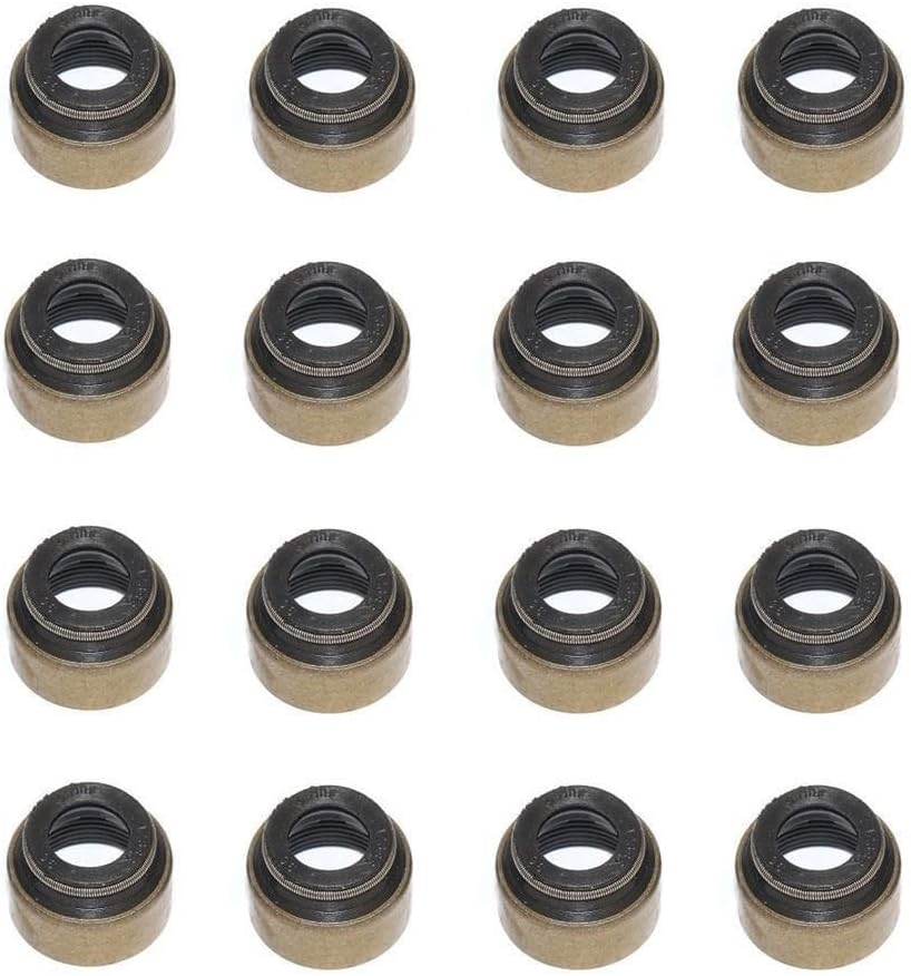 Replacement Set of 16 Valve Stem Seals For Porsche 928 4.5L 4.7L V8 1978-1984