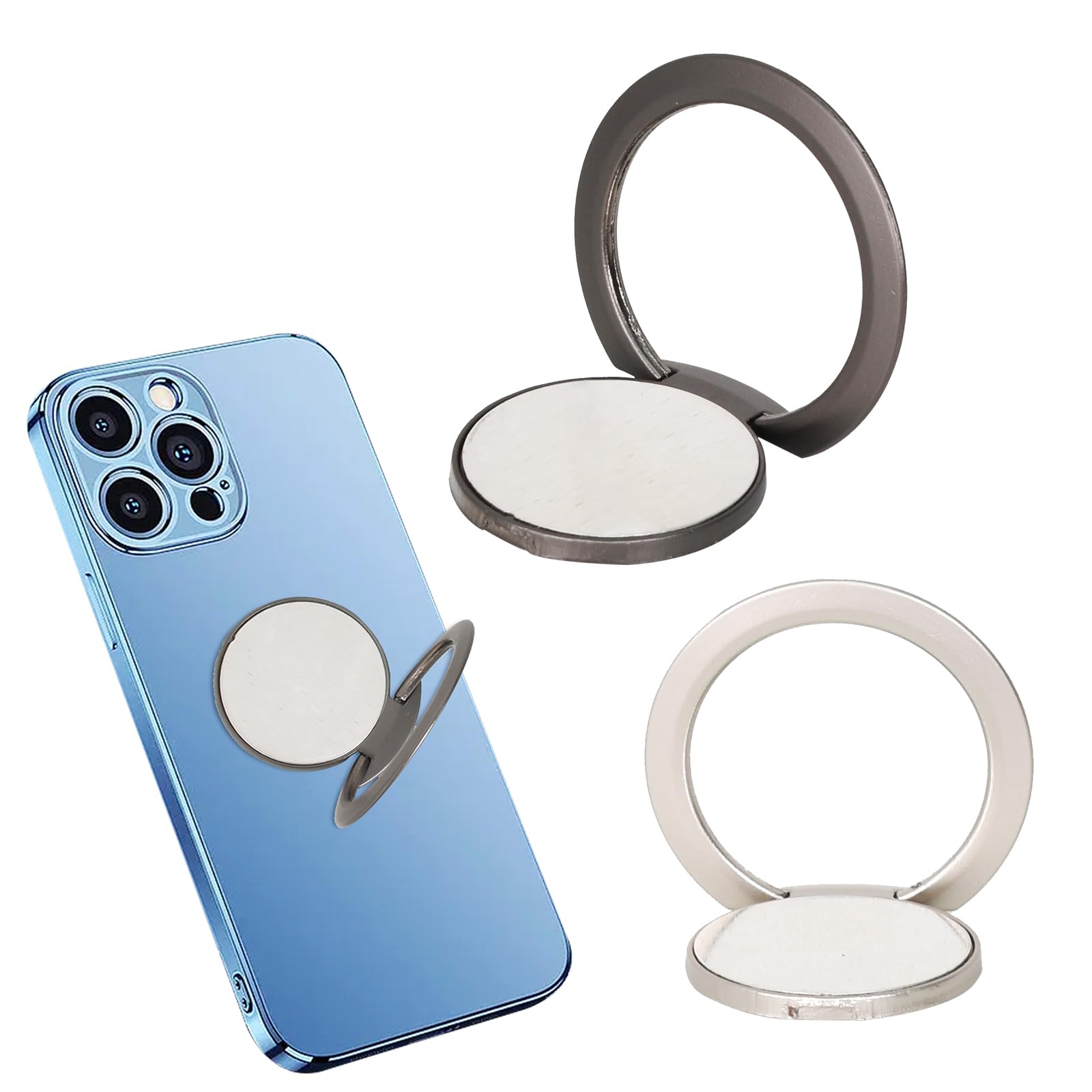 Anello Portacellulare Magnetico - 2 Pezzi Ultrasottili Per Tenere Il Telefono Comodamente - Foto 7