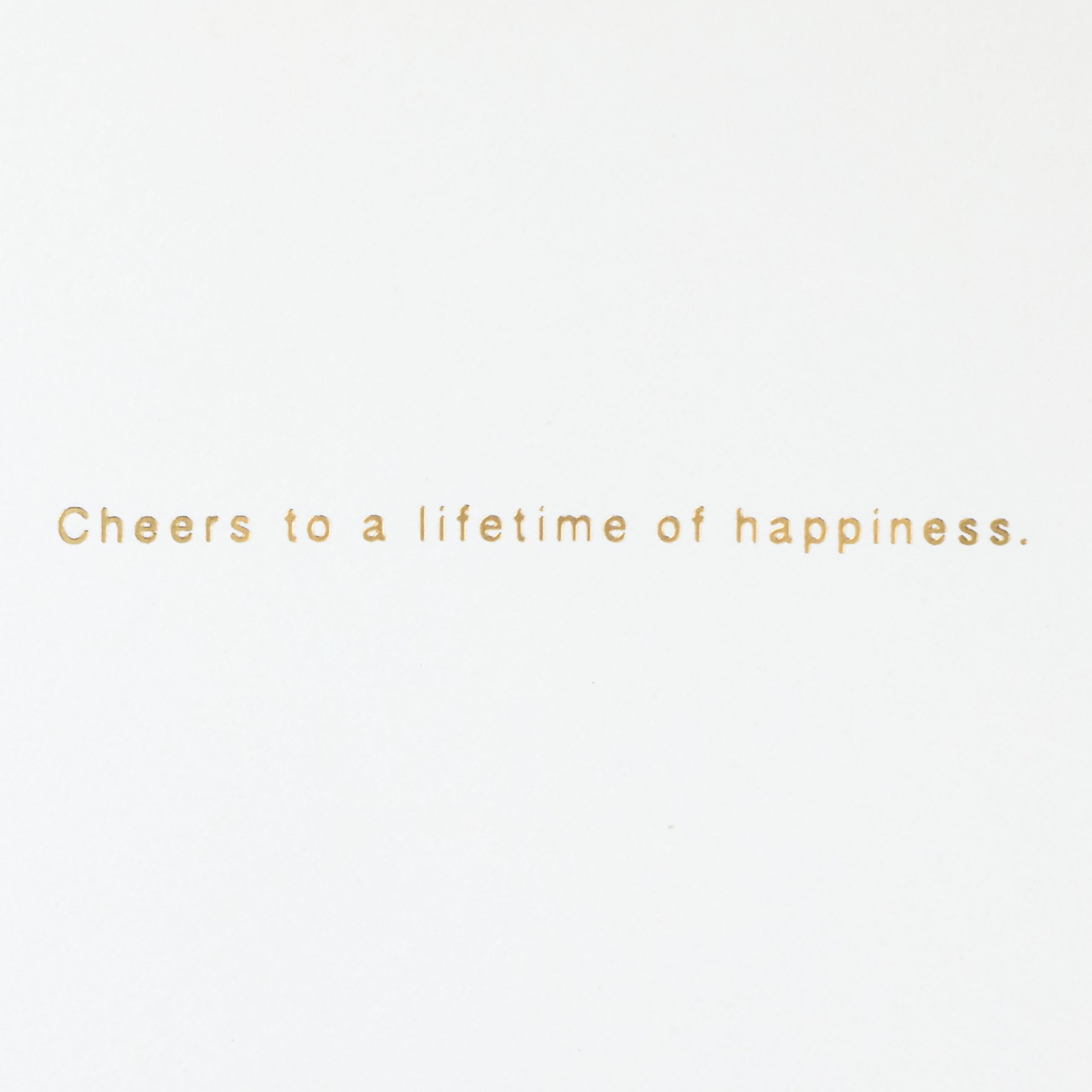 Hallmark Champagne Wedding Card - Cheers to Love -3