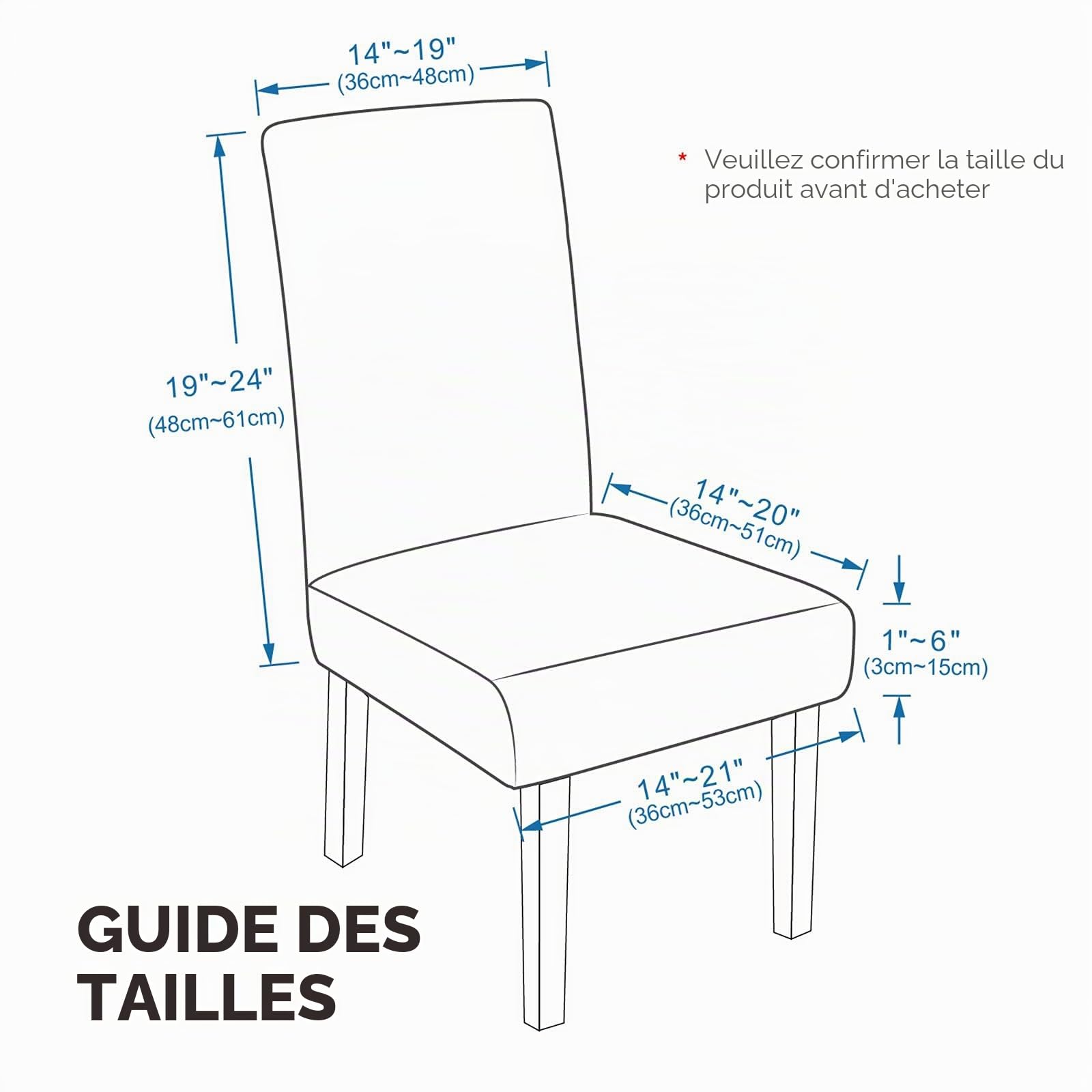 MAXIJIN Lot de 6 Housses de Chaise en Velours Extensible, Housses Amovibles en Velours, pour chaises de Salle à Manger, d’hôtel, de Cuisine, de cérémonie, (Camel, 6)