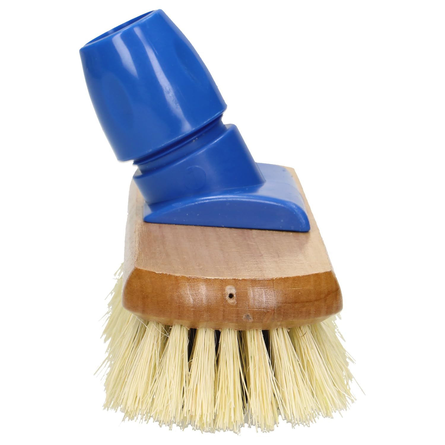 Sorbo Estropajo – 22 cm – Cepillo de Limpieza Resistente con cerdas de Fibra Dura – Cuerpo de Madera – para Uso en Interiores y Exteriores – Ideal para Fregar Suelos, terrazas y Azulejos – Ø 24 mm