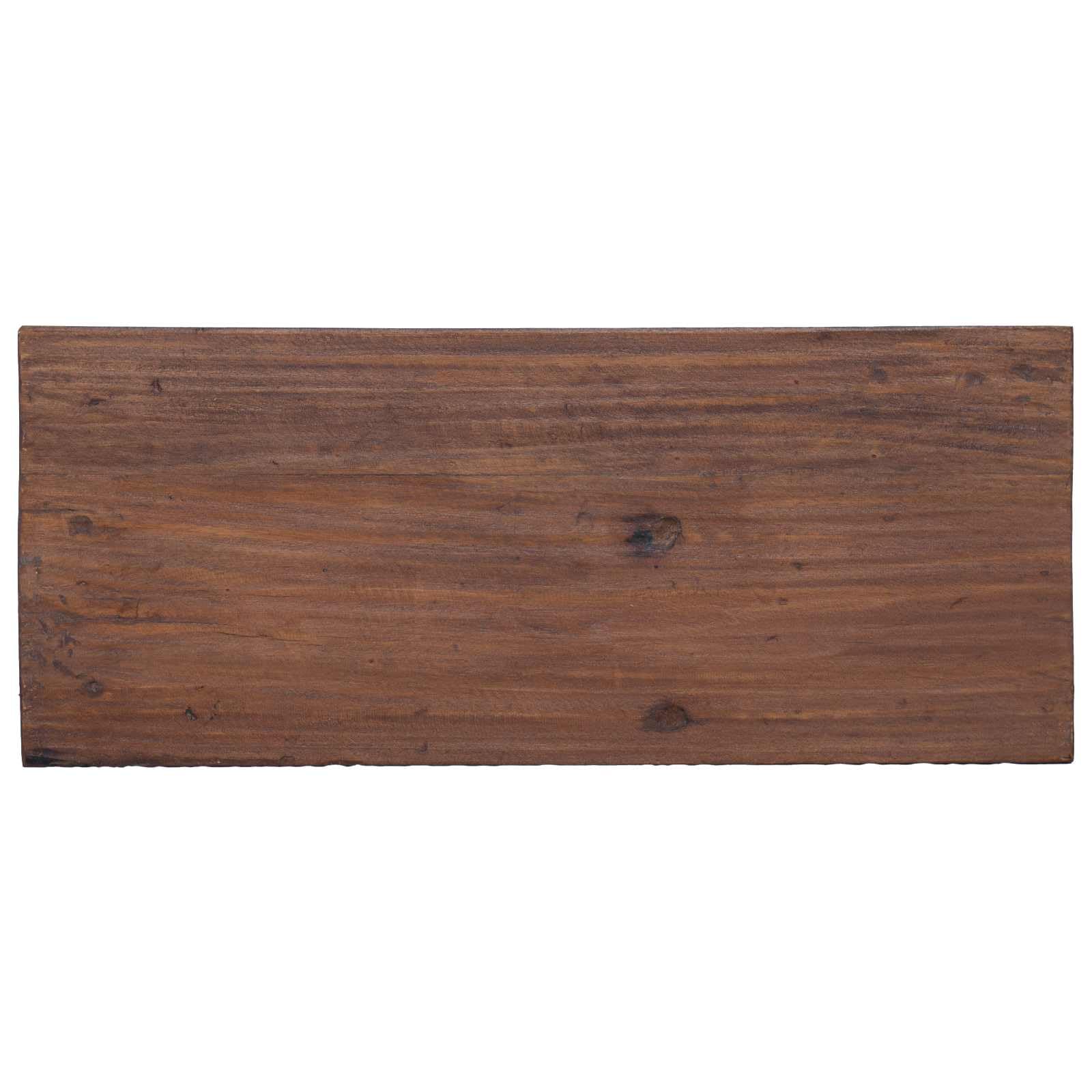 Banco natural de madera maciza recuperada, 85 x 35 x 46 cm