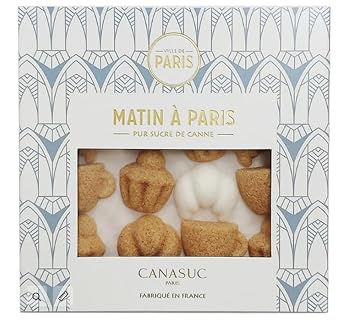 Canasuc Paris, Matin a Paris Morning in Paris, Pur Sucre de Canne, Assorted Molded "Cafe-theme" Sugars