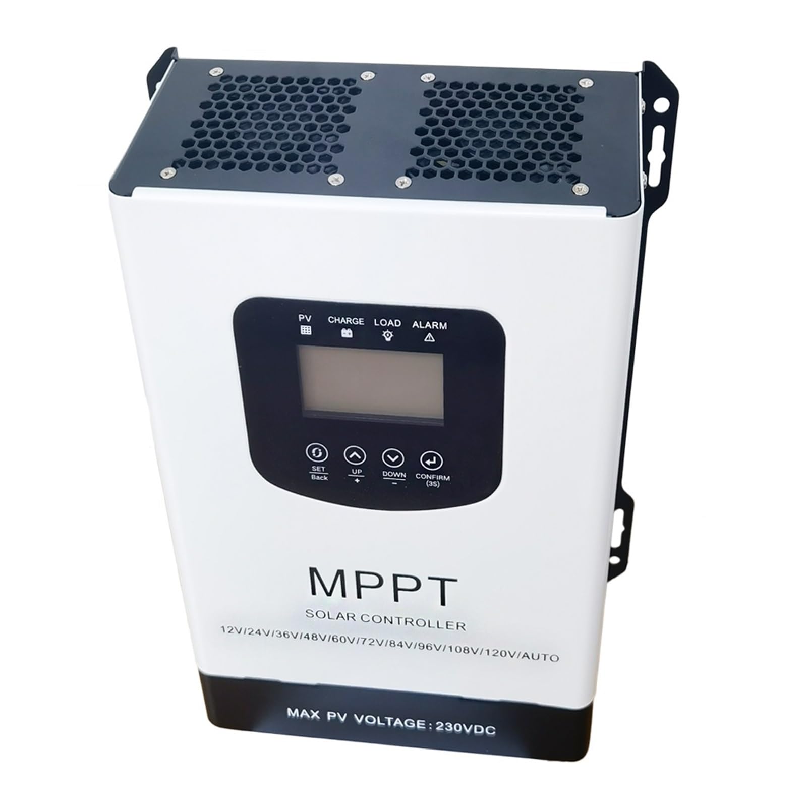 Kontroler ładowania słonecznego, 30A 40A 50A 60A 80A 100A 120A Inteligentny Regulator Ładowania Słonecznego MPPT Do Panelu Litowo-ołowiowy Akumulator LiFePO4 LCD(No WIFI,100A)