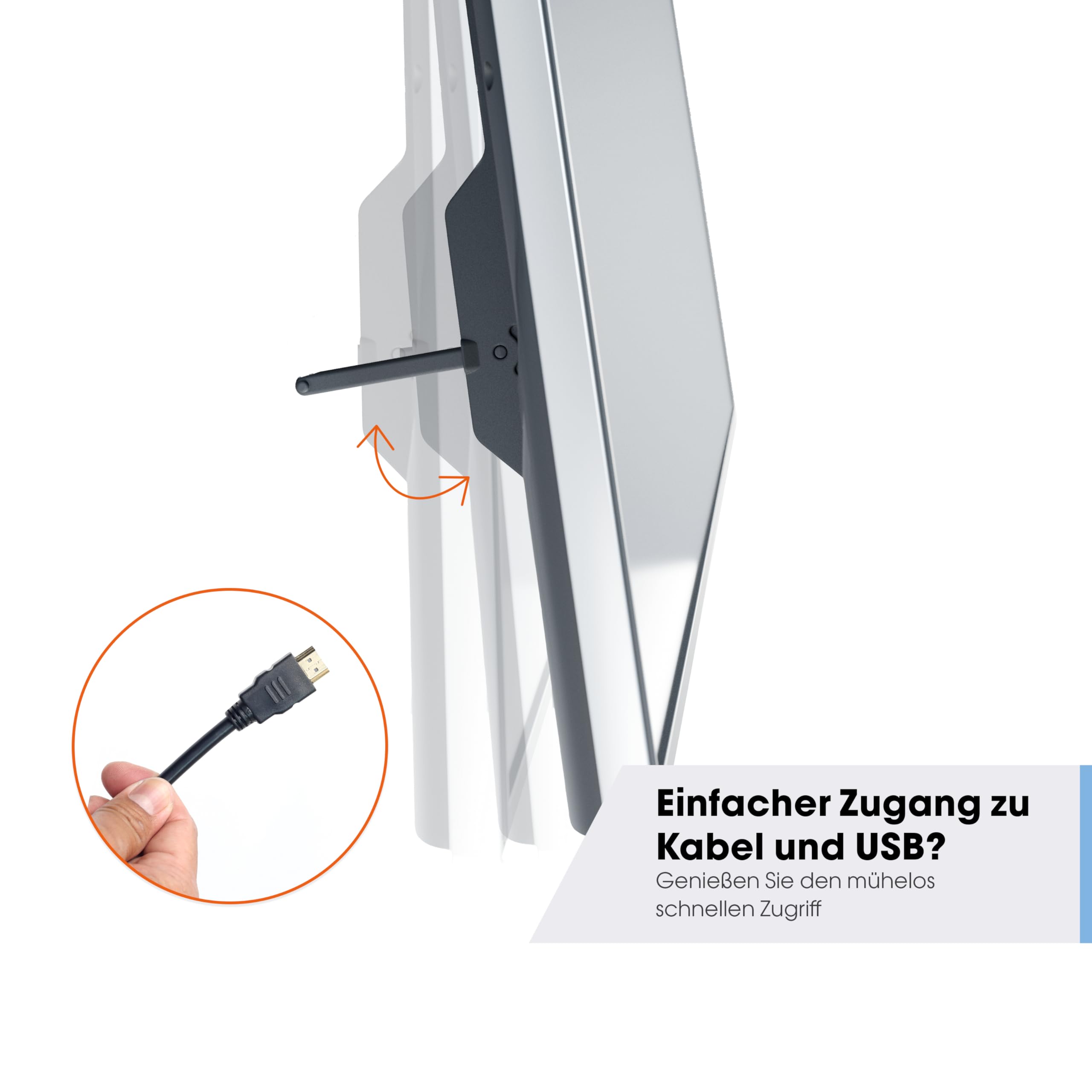 Vogel's TVM 3607 - Feste TV-Wandhalterung für 40-100 Zoll Fernseher, Sicheres Einrasten mit ClickLoc, Ultra-flach, Belastbar bis 75 kg, TÜV-Zertifiziert, VESA 100x100 bis 600x400