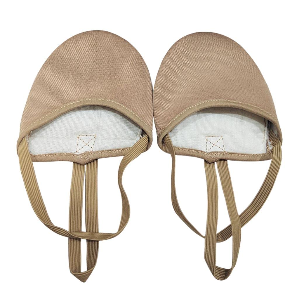 Half-Foot Dance Shoes Art Body Shoes Belly Dance Half-Section Shoes Pointe Shoes Art Body Half-Toe Toe Shoes Off-White