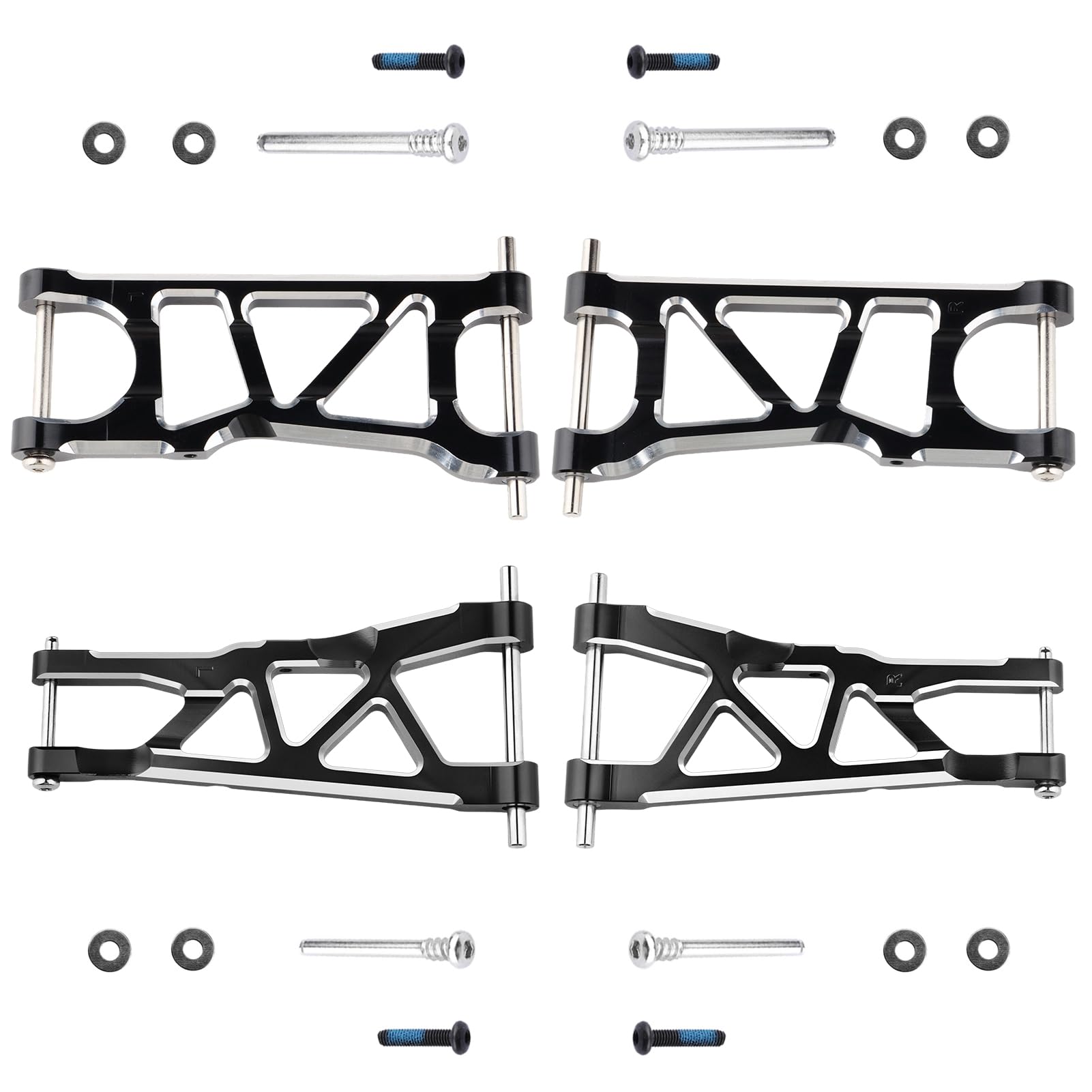 Amazon.com: Hobbypark Aluminum Suspension Arms Set (Front & Rear