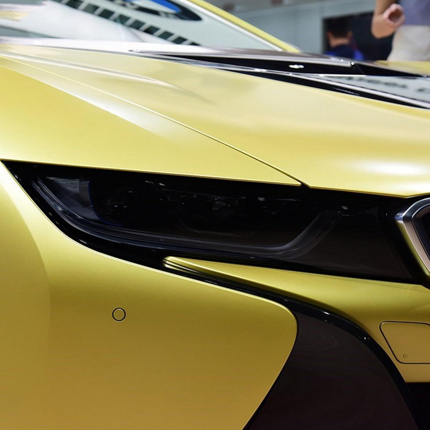 Car Headlight Protective Film Headlamp Restoration Transparent Black TPU Sticker ，for BMW i8 2014-2020