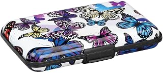 Fox Valley Traders Printed RFID Aluminum Card Case, Butterfly