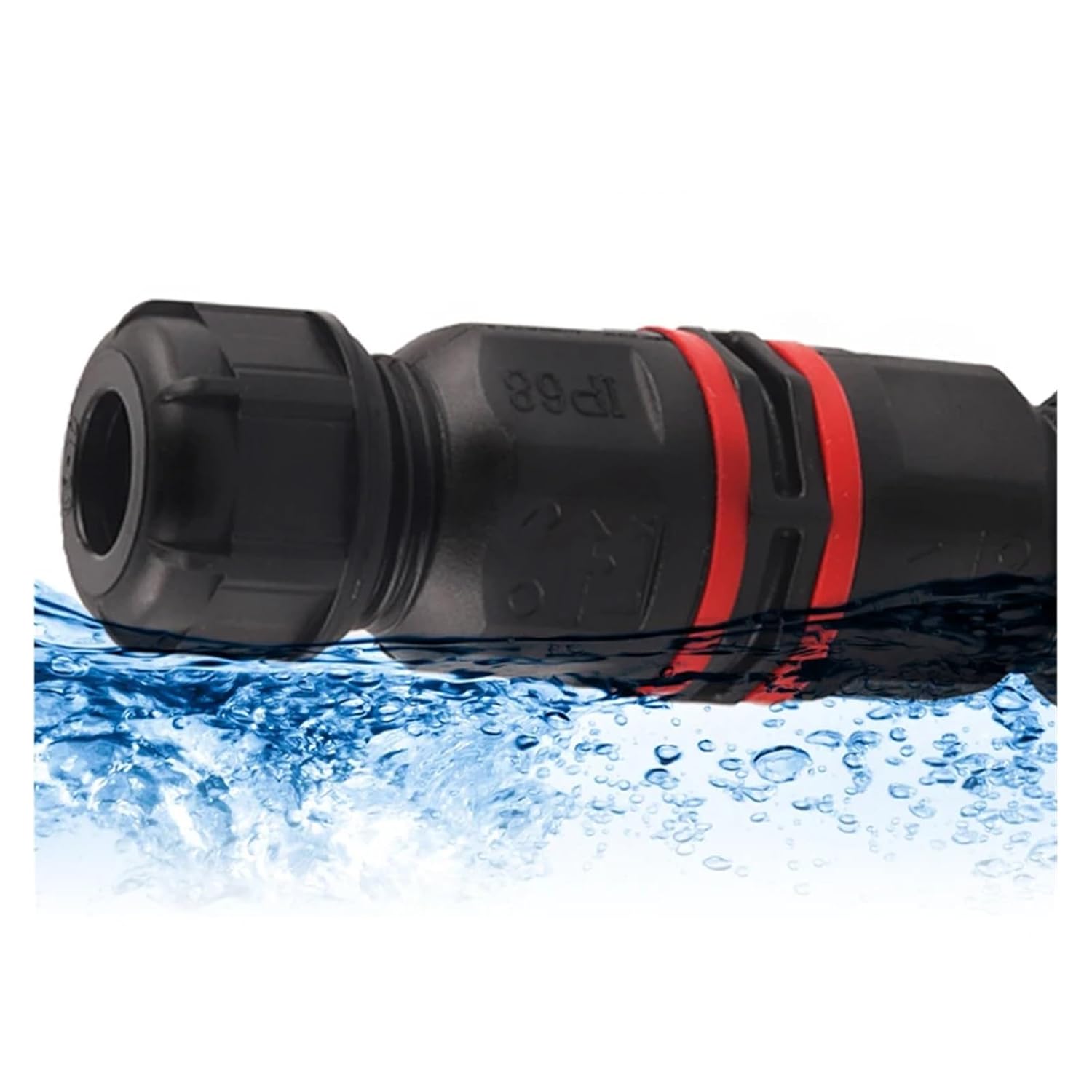 Push-in Waterproof Connector 2/3/4 Pin Sealed Connectors Electrical Screw Wiring Terminal Adapter for 6-10mm Cable(3P)