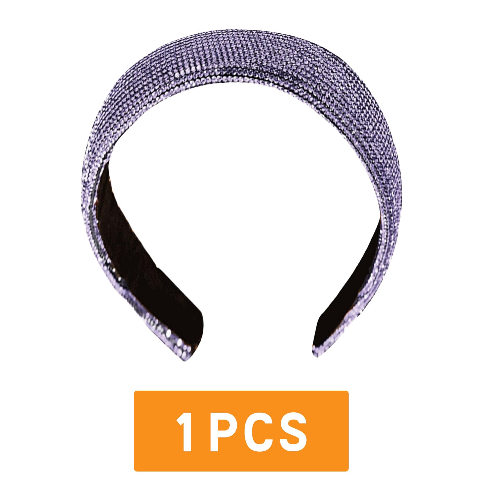 Hair Bands for Women Purple Crystal Headband Ladies Headbands Crystal Vintage Hairband Shiny 3224, H3224 - Image 2