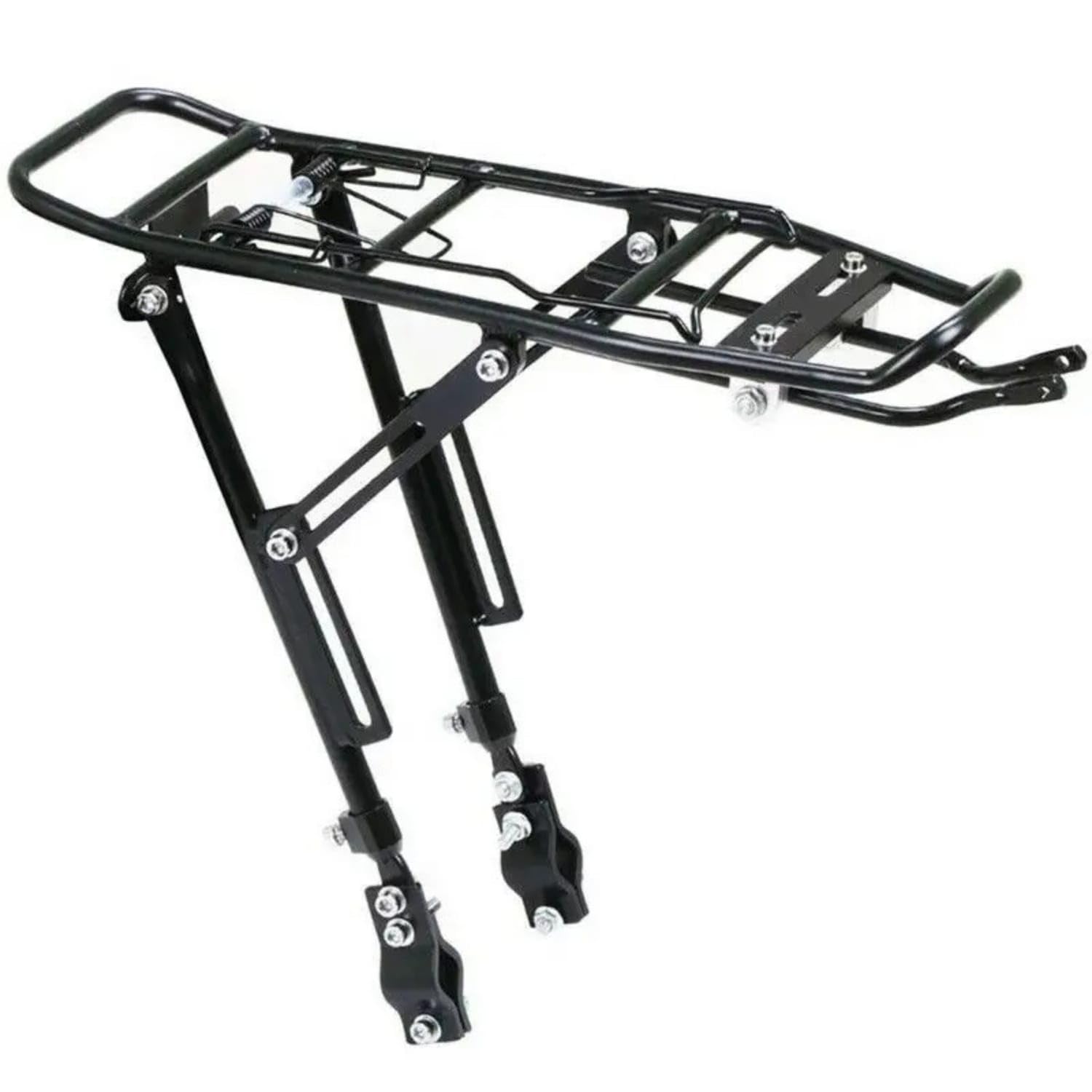 Quick-Release Rear Bike Rack with Guard Compatible Avec Frein À Disque Disc Brake Bike Rack Adjustable Porte-Bagages Arrière De Vélo Réglable for Commuters, Mountain Bikes, Black-image-41