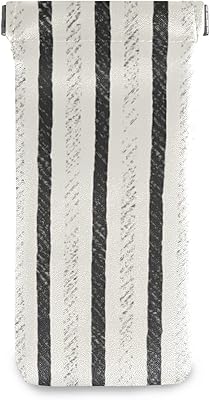 susiyo Irregular Stripes Glasses Case Portable Microfiber PU Leather Soft Sunglasses Bag Eyeglasses Pouch Holder Squeeze Top for Women Men