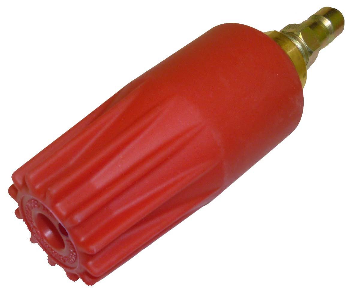 Super Heavy-Duty Turbo # 4.5 Red Turbo Nozzle 5,100 Psi with Quick-Couple Plug