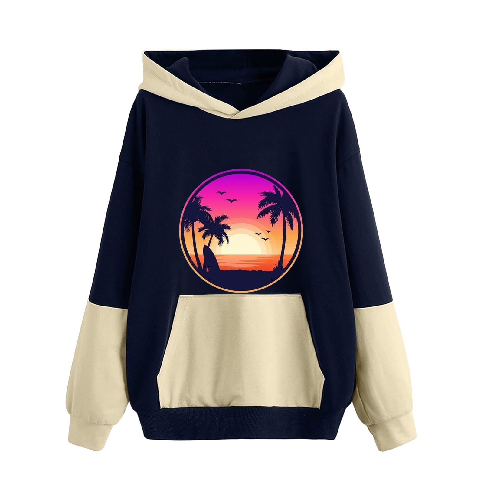 Mittory Crew Neck Sweatshirts Women 2023 Loose Fit Pullover Preppy Sweatshirts Casual Long Sleeve Shirts Fall Fashion Clothes