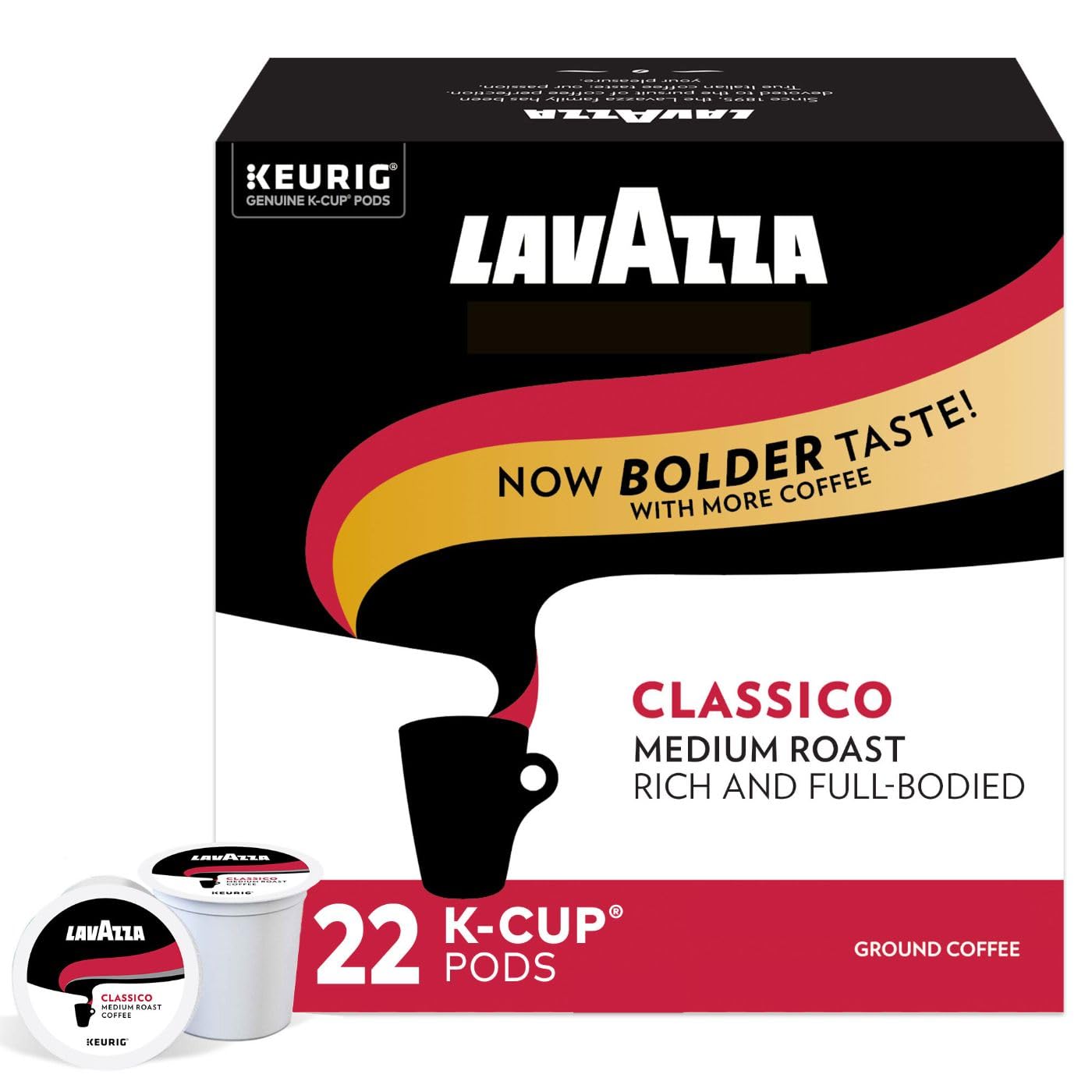 Classico Single-Serve Coffee K-Cup® Pods for Keurig® Brewer, Medium Roast, 22Count Box, F…