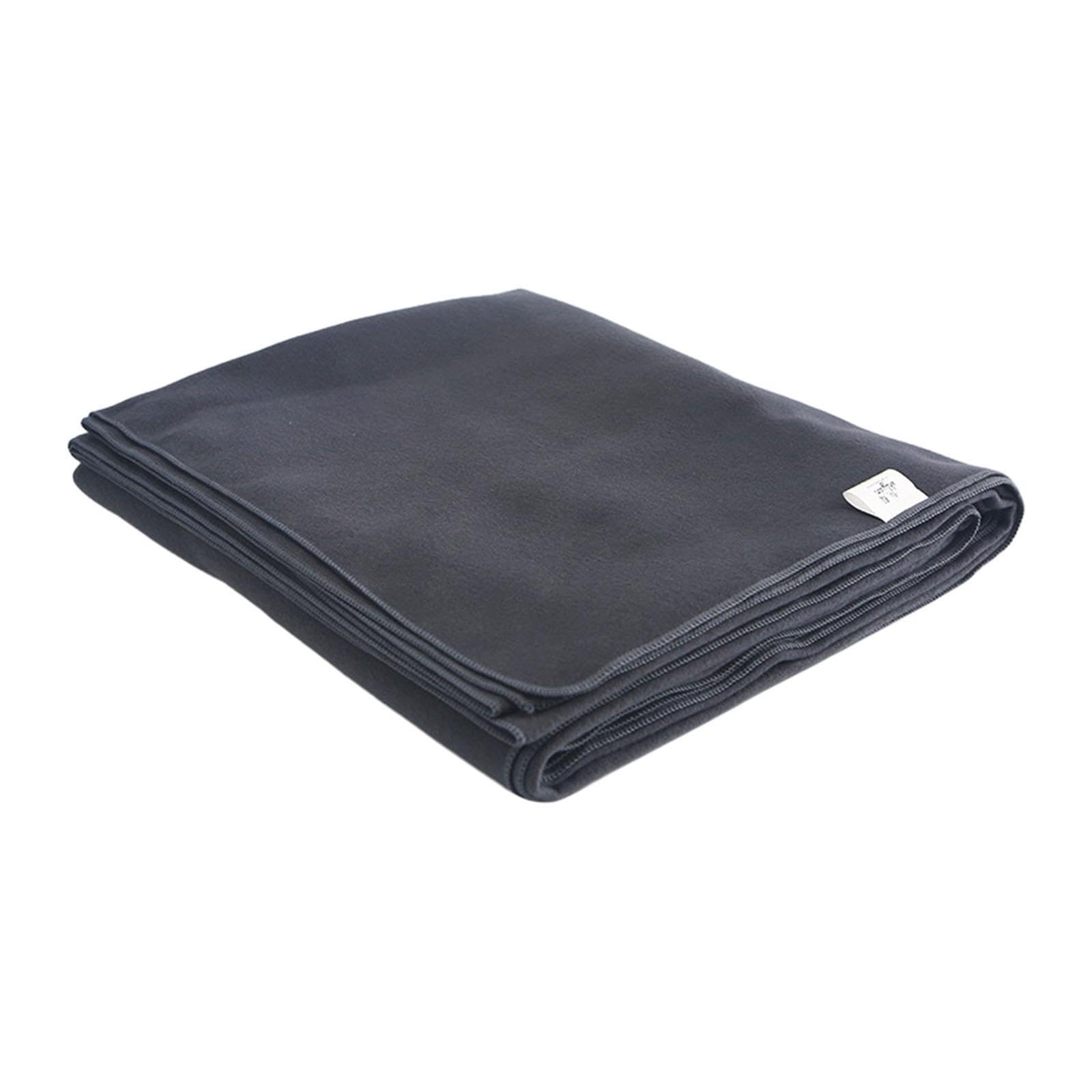 Yoga Blanket Relaxing Yoga Workout Home Gym Practice Training Hot Yoga Towel Dark Gray| Sports Equipment | Outdoor Sports Gear | Exercise Gear-image-3