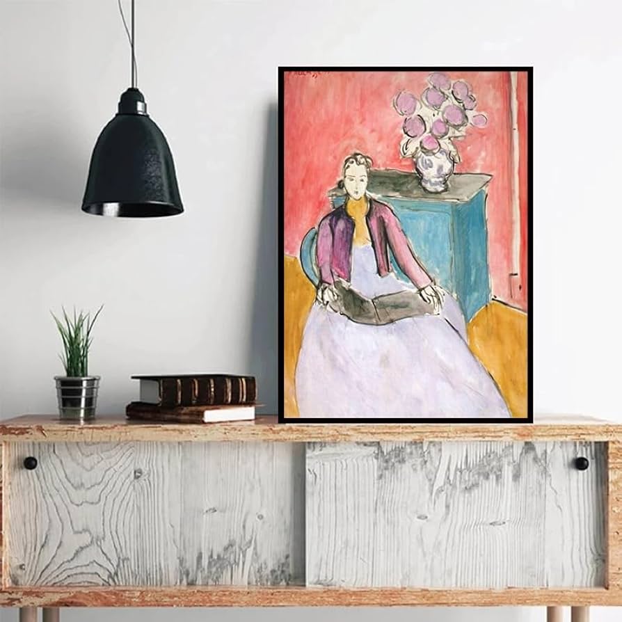 Amazon.co.jp: アンリ・マティス展 版画・ポスター《読書する女