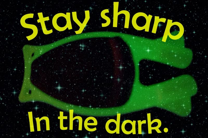 Block sharpeners new glow in the dark handheld Knife sharpeners. (Blue)