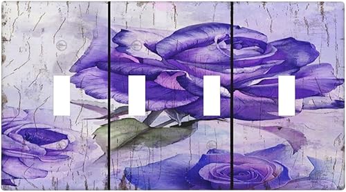 Miniatura 127 de Interruptor de Luz Cove Silla de Playa Paisaje Marino Océano Azul Placa de Pared de 3 Posiciones Placa de Interruptor de Luz Triple Palanca Costera