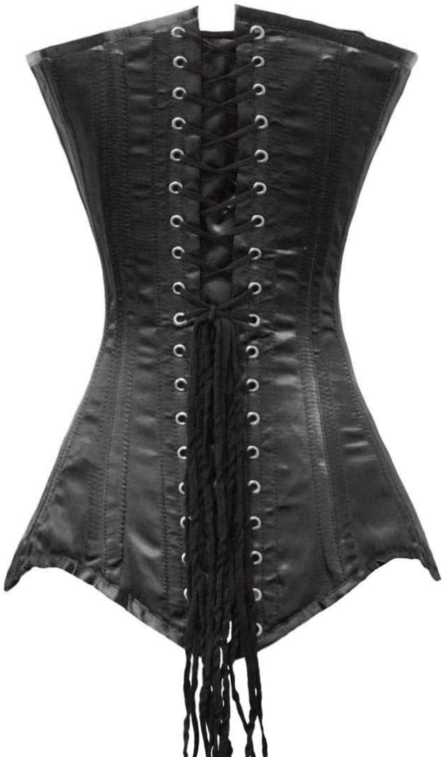 luvsecretlingerie Heavy Duty 26 Double Steel Boned Waist Training Satin Normal Torso Overbust Shaper Corset #8151-OT-SA - Image 3