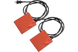 Silicone Car Heater Pad Engine Oil Heater Pad 4 x 5" Self-Adhesive...